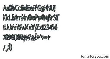 Shockvetica font – destroyed Fonts
