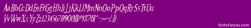 Kalli Font – Pink Fonts on Purple Background