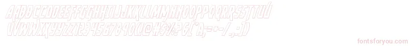 Шрифт Yankeeclipperoutital – розовые шрифты