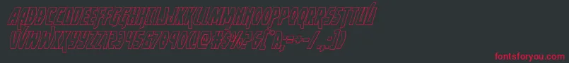 More about Yankeeclipperoutital Font Yankeeclipperoutital Font – Red Fonts on Black Background