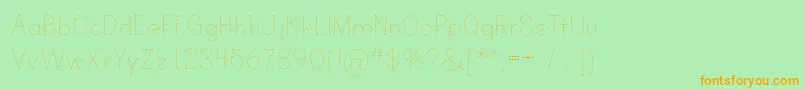 fuente PrintDashed – Fuentes Naranjas Sobre Fondo Verde