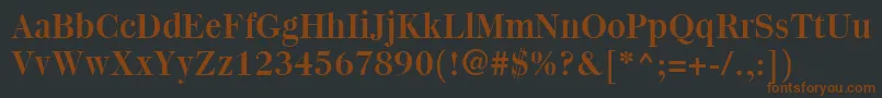 Quantas Font – Brown Fonts on Black Background