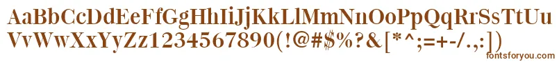 Шрифт Quantas – коричневые шрифты на белом фоне