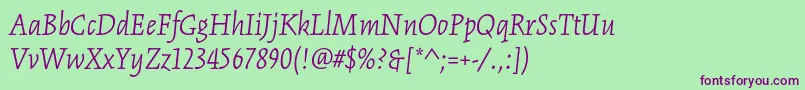 Más sobre la fuente KinesisstdLightitalic fuente KinesisstdLightitalic – Fuentes Moradas Sobre Fondo Verde