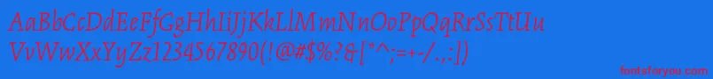 Lisätietoja KinesisstdLightitalic-fontista KinesisstdLightitalic-fontti – punaiset fontit sinisellä taustalla