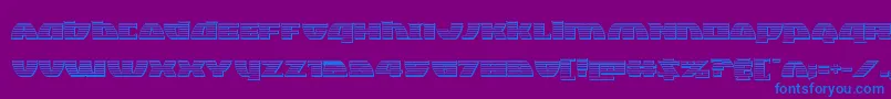 Blackbishopplat Font – Blue Fonts on Purple Background