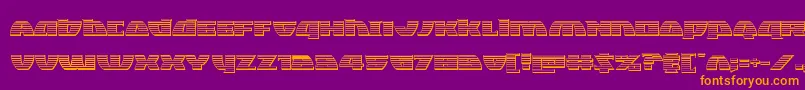 Blackbishopplat Font – Orange Fonts on Purple Background