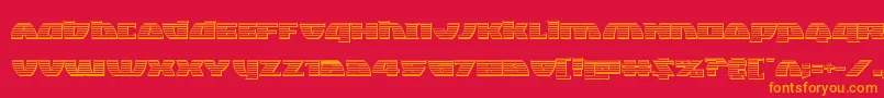 fuente Blackbishopplat – Fuentes Naranjas Sobre Fondo Rojo