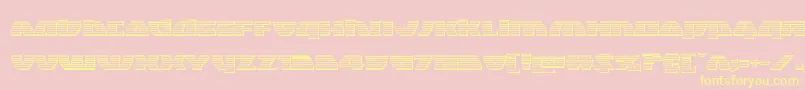 Blackbishopplat Font – Yellow Fonts on Pink Background