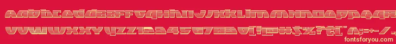 フォントBlackbishopplat – 黄色の文字、赤い背景