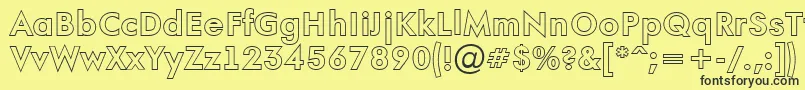 AFuturaortootlBold Font – Black Fonts on Yellow Background