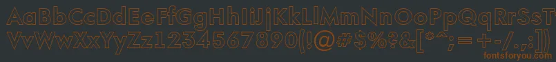 AFuturaortootlBold Font – Brown Fonts on Black Background