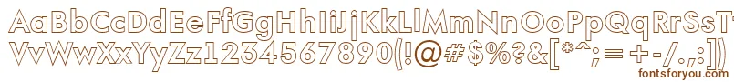 AFuturaortootlBold Font – Brown Fonts on White Background