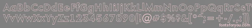 AFuturaortootlBold Font – Pink Fonts on Gray Background