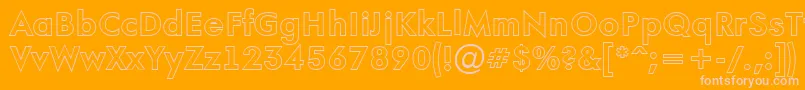 AFuturaortootlBold Font – Pink Fonts on Orange Background