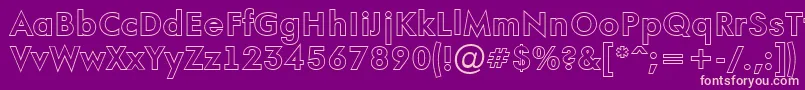 AFuturaortootlBold Font – Pink Fonts on Purple Background