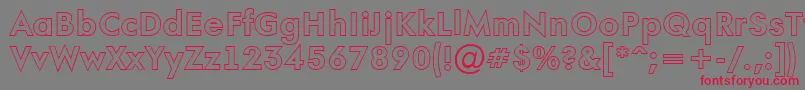 AFuturaortootlBold Font – Red Fonts on Gray Background