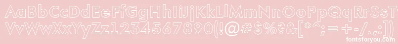 AFuturaortootlBold Font – White Fonts on Pink Background