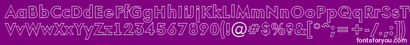 AFuturaortootlBold Font – White Fonts on Purple Background