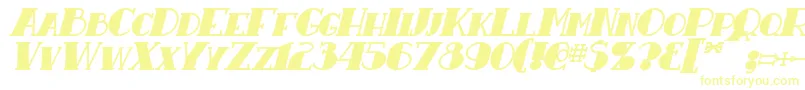 ResavyBoldItalic Font – Yellow Fonts