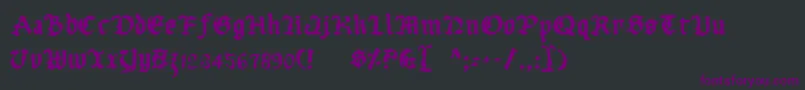 Czcionka UberhГ¶lme – fioletowe czcionki na czarnym tle
