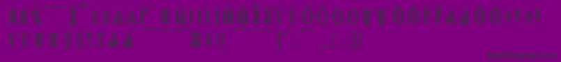 SlavjanicKucsSpacedout Font – Black Fonts on Purple Background