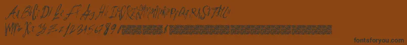 Parislabel Font – Black Fonts on Brown Background