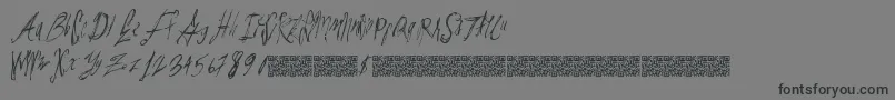 Parislabel Font – Black Fonts on Gray Background