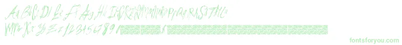 Fonte Parislabel – fontes verdes