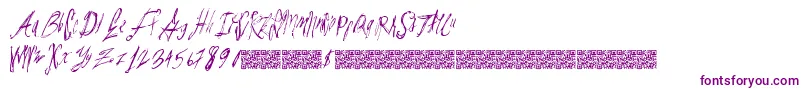 Parislabel Font – Purple Fonts on White Background