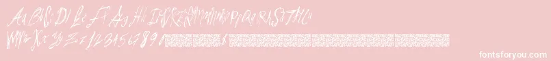 Parislabel Font – White Fonts on Pink Background