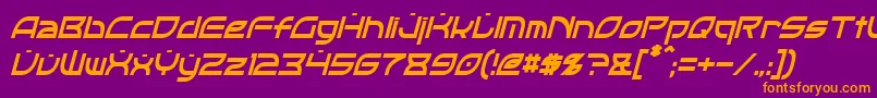 More about OpticCondensedItalic Font OpticCondensedItalic Font – Orange Fonts on Purple Background