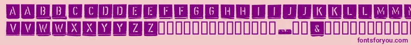 Malermei Font – Purple Fonts on Pink Background