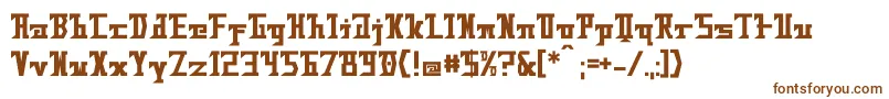 Шрифт BadFuture – коричневые шрифты на белом фоне