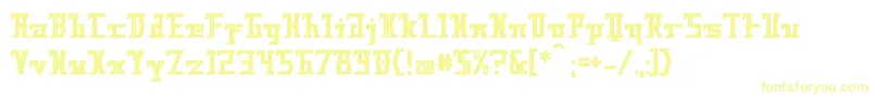 Шрифт BadFuture – жёлтые шрифты