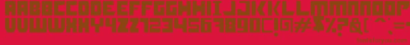 Booyakasha Font – Brown Fonts on Red Background