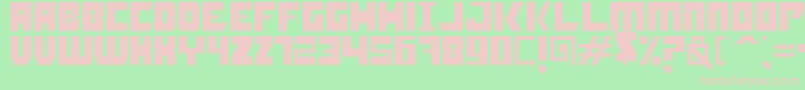 Шрифт Booyakasha – розовые шрифты на зелёном фоне
