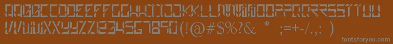 Шрифт Builder – серые шрифты на коричневом фоне