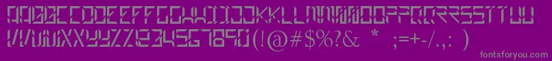 Czcionka Builder – szare czcionki na fioletowym tle