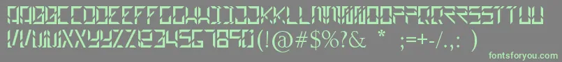 Шрифт Builder – зелёные шрифты на сером фоне