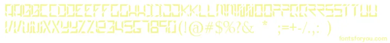 Builder-fontti – keltaiset fontit valkoisella taustalla