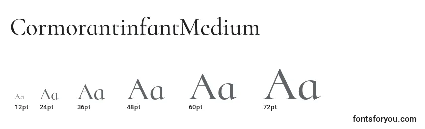 Размеры шрифта CormorantinfantMedium