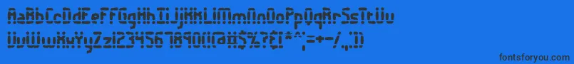 Amalgama Font – Black Fonts on Blue Background
