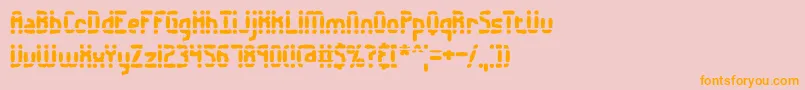 Weitere Informationen zur Amalgama-Schriftart Amalgama-Schriftart – Orangefarbene Schriften auf rosa Hintergrund
