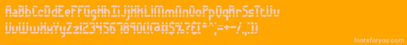 フォントAmalgama – オレンジの背景にピンクのフォント