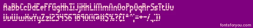 Amalgama-Schriftart – Rosa Schriften auf violettem Hintergrund