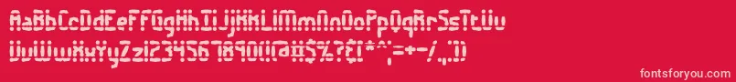Шрифт Amalgama – розовые шрифты на красном фоне