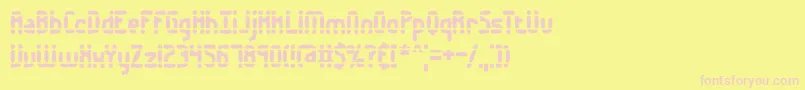 Amalgama Font – Pink Fonts on Yellow Background