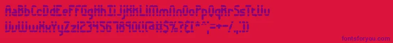 Amalgama Font – Purple Fonts on Red Background