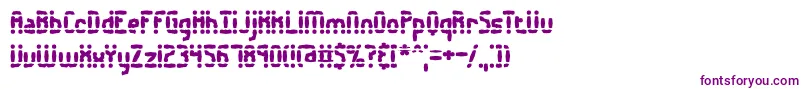 Amalgama Font – Purple Fonts on White Background